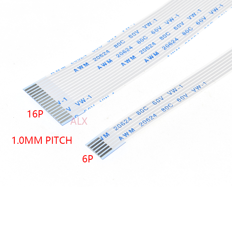 10PCS FPC Ribbon Flexible Flat CABLE PITCH 1.0MM 200MM A-Type 4P 6P 8P 10P 12P 16P 20P 30P 40P FFC WIRE 6/10/12/16/20/30/40 pin