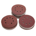 100pcs Round Sandpaper 5 Inch 125mm Hook And Loop 8 Hole Disk Buffing Sheets Sander Sanding Discs Polishing Pads Abrasive Tool