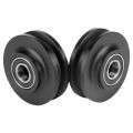 New Arrival Black 1Pc POM Sliding Barn Wooden Door Wheel Closet Hardware Track Roller Window Home Improvement Wheel