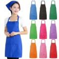 Pure Color Cooking Kitchen Apron Male and Female Universal Chef Waiter Cafe Shop BBQ Hairdresser Aprons Custom Gift Bibs