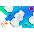 Super absorbent sanitary napkins with ions