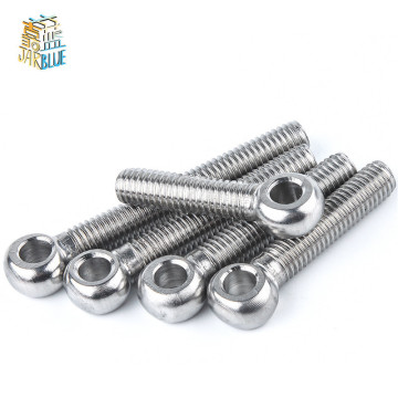 M8 304 Stainless Steel Metric Thread Wing Hinge Screw Eye Bolt Stud Articulated Anchor Bolt Fasterner