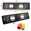 Auto Parktronic EU Car License Plate Frame HD Night Vision Car Rear View Camera Reverse Rear Camera With 4 LED Light