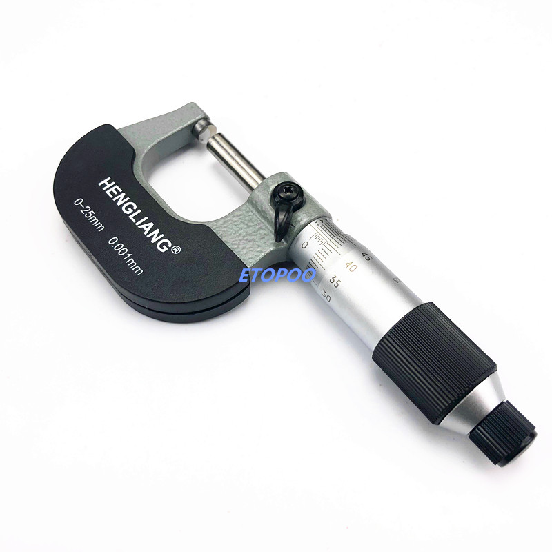 0-25MM*0.001 Micron Outside micrometer calibration micrometer thickness measuring gauge