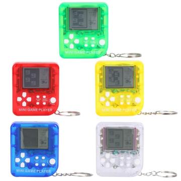 Mini Portable Nostalgic Retro 26 Games Console Keychain Handheld Classic Tetris Game Player Kids Educational Toys Children Gift
