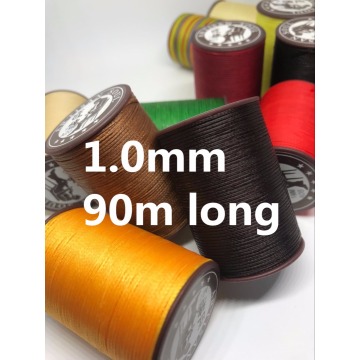 JH006 1.0mm Flat Waxed Thread Wax String for Leather Sewing