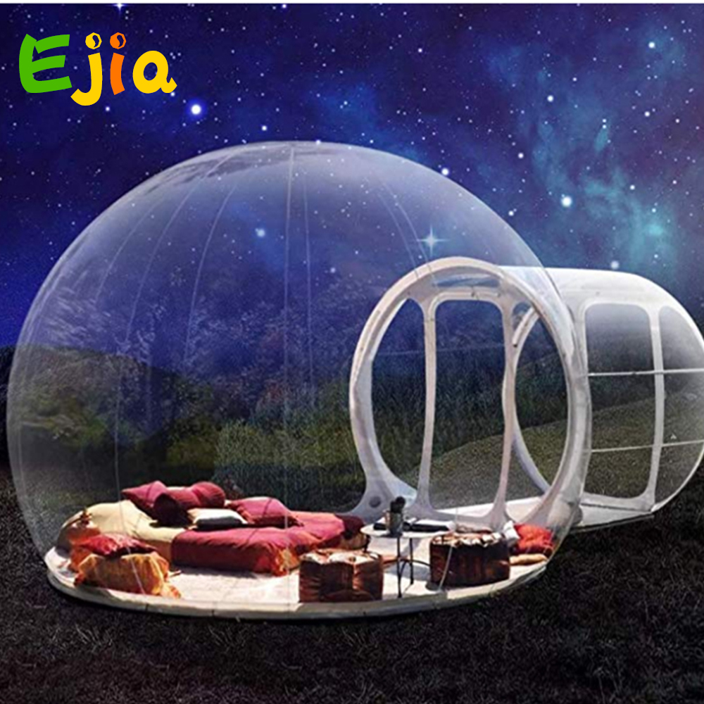 Outdoor Single Tunnel Inflatable Camping Tent with Blower Outdoor Single Tunnel Inflatable Tent Family Camping Backyard Tent