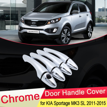 for KIA Sportage MK3 SL 2011 2012 2013 2014 2015 Chrome Door Handle Cover Exterior Trim Catch Car Cap Stickers Accessories ABS