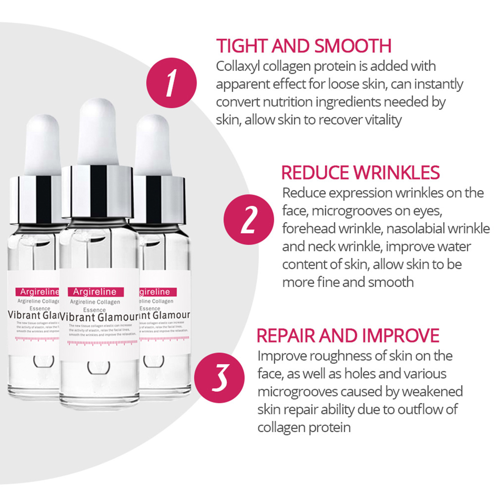 Six Peptides Collagen Serum Face Cream Anti-Aging Wrinkle Lift Firming Moisturizing Acne Treatment Skin Care Hyaluronic Acid