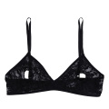 Women Hot Erotic Lingerie Soft Lace Floral Sheer Nipple Open Hollow Transparent Bralette Wire-free Unlined Sexy Bra Tops