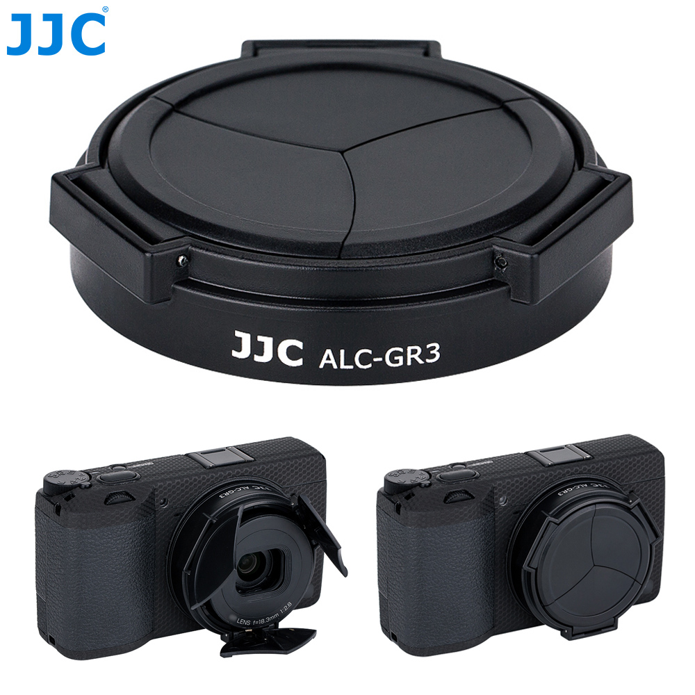 JJC Auto Open and Close Lens Cap Protector for Ricoh GR III GRIII GR3 Camera Automatic Lens Cap Holder Cover Lens Accessories