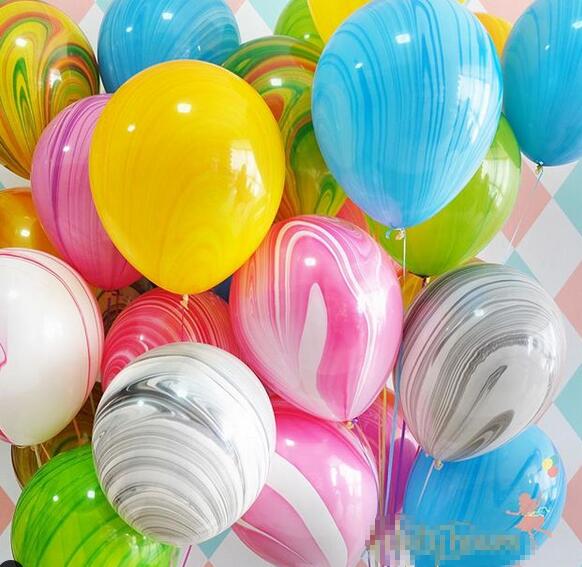 10pcs 10inch Marble Agate Latex Balloons Kid Toy Party Baloons Baby Shower Birthday Wedding Decoration Party Supplies