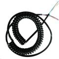Cold resistant PUR spiral cable