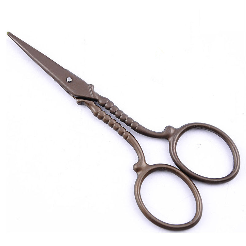 1Pcs/Lot Innovative Groceries Retro Scissors Titanize Handicraft Antique Stainless Steel Home Tool Scrap Booking Sewing Scissor