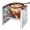 Portable Stainless Steel BBQ Grill Folding BBQ Grill Convenient Family BBQ Grill Barbecue Accessories For Home Park Use