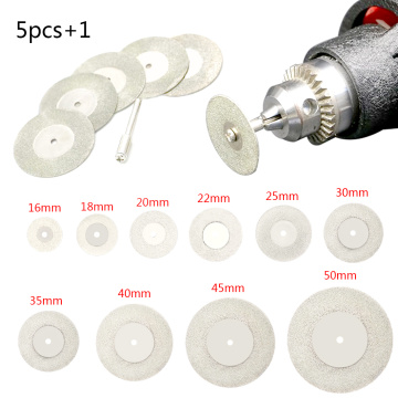 5pcs/lot Dremel Accessories Diamond Grinding Wheel Saw Circular Cutting Disc Dremel Rotary Tool Diamond Discs