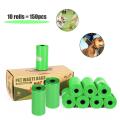 10roll/150pcs dog poop bags biodegradable dog bags for poop Eco friendly Pet garbage bag FREE SHIPPING