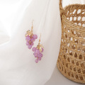 Summer Sweety Fresh Purple Grape Earrings Temperature Simple Style Cute Fruit Accessories Oorbellen Boucle D'oreille