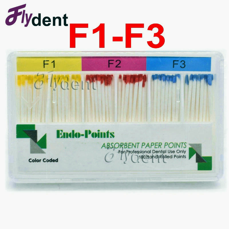Dental F1 Absorbent Paper Points F type for Root Cancel super files Endodontics Cotton Fiber Tips Dentist Product