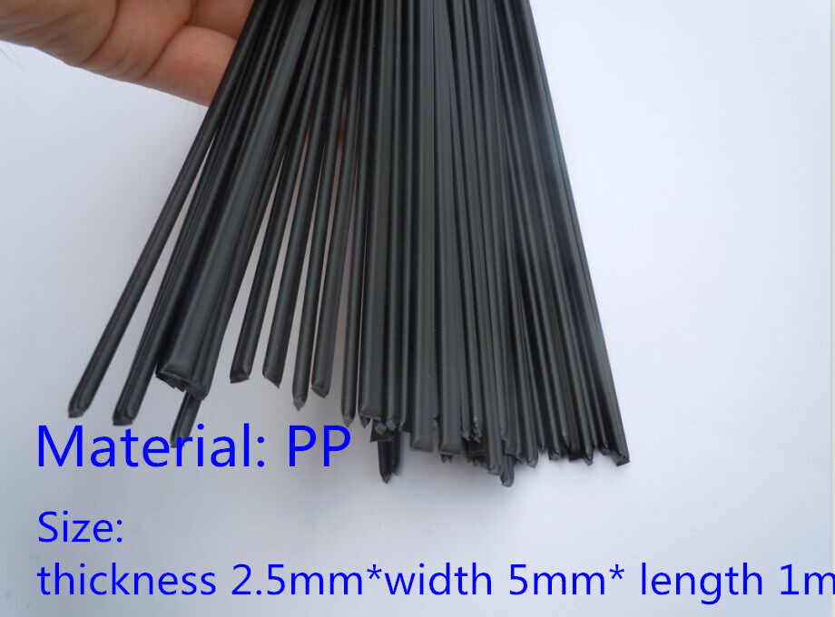 20PCS PP Black plastic welding rods PP welder rods high quality 1pc=1meter for plastic welder gun/hot air gun