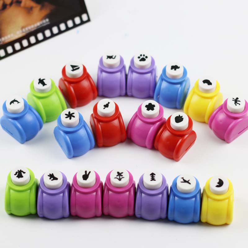 8Pcs/Lot New Mini Paper Punch for Scrapbooking Punch DIY Decoration Handmade Card Craft Punch Hole Cutter Tool Randomly Colors