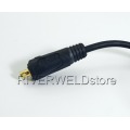 WP-9F-12E-1 10mm2/M16x1.5 2pin CK10-25 Tig Welding Torch Complete Air-Ccooled Euro Style Flexible Torch Head Body