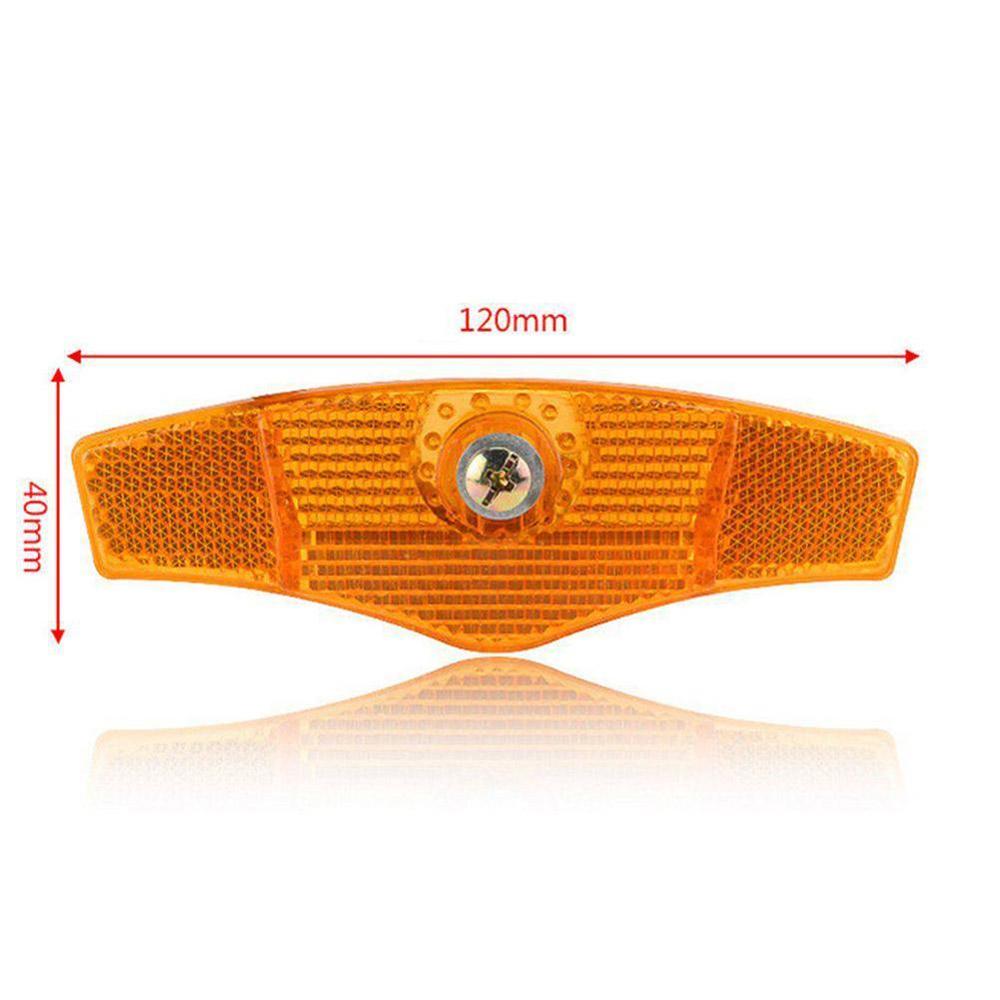 1 pair Bike Bicycle Spoke Reflector Safety Warning Light Safety Wheel Rim Reflective Lamp Mount Vintage Clip Tube Reflector