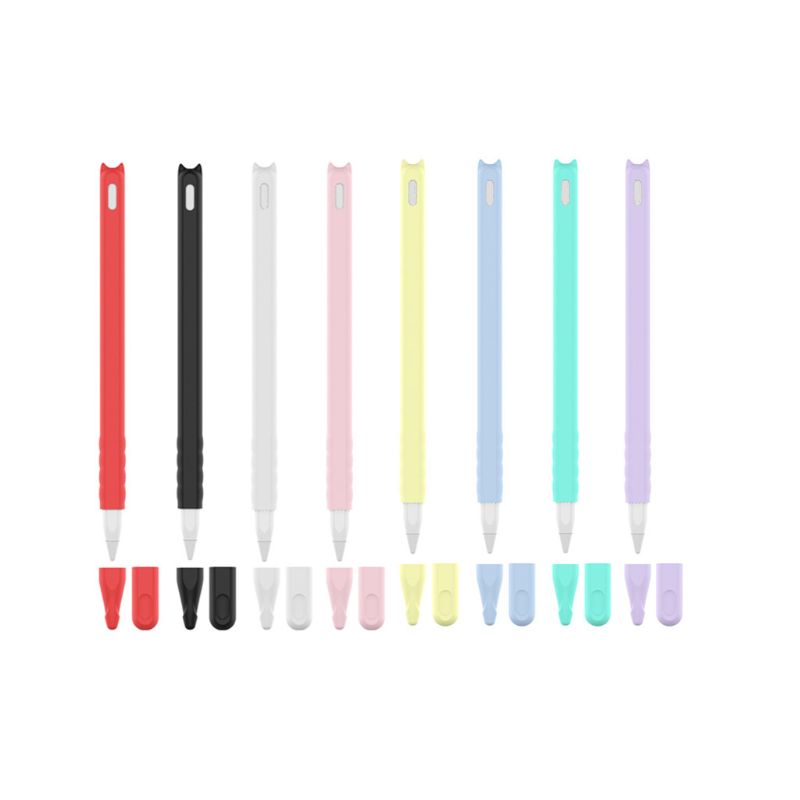 1Set Silicone Case Protective Cap Nib Holder for iPad Apple Pencil 2nd Generation Touch Pen Stylus Cover Accessories