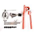 New Brake Pipe Flaring Tool Kit Line Plumbing With Aluminum 3-In-1 180 Degree Tubing Bender Cutter