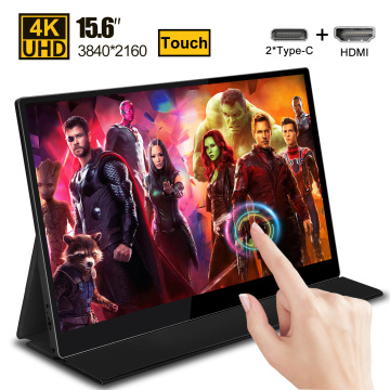 15.6 4K Touch screen monitor IPS HDR for PS4 Xbox Switch gaming Huawei Samsung phone portable monitor Laptop PC screen display