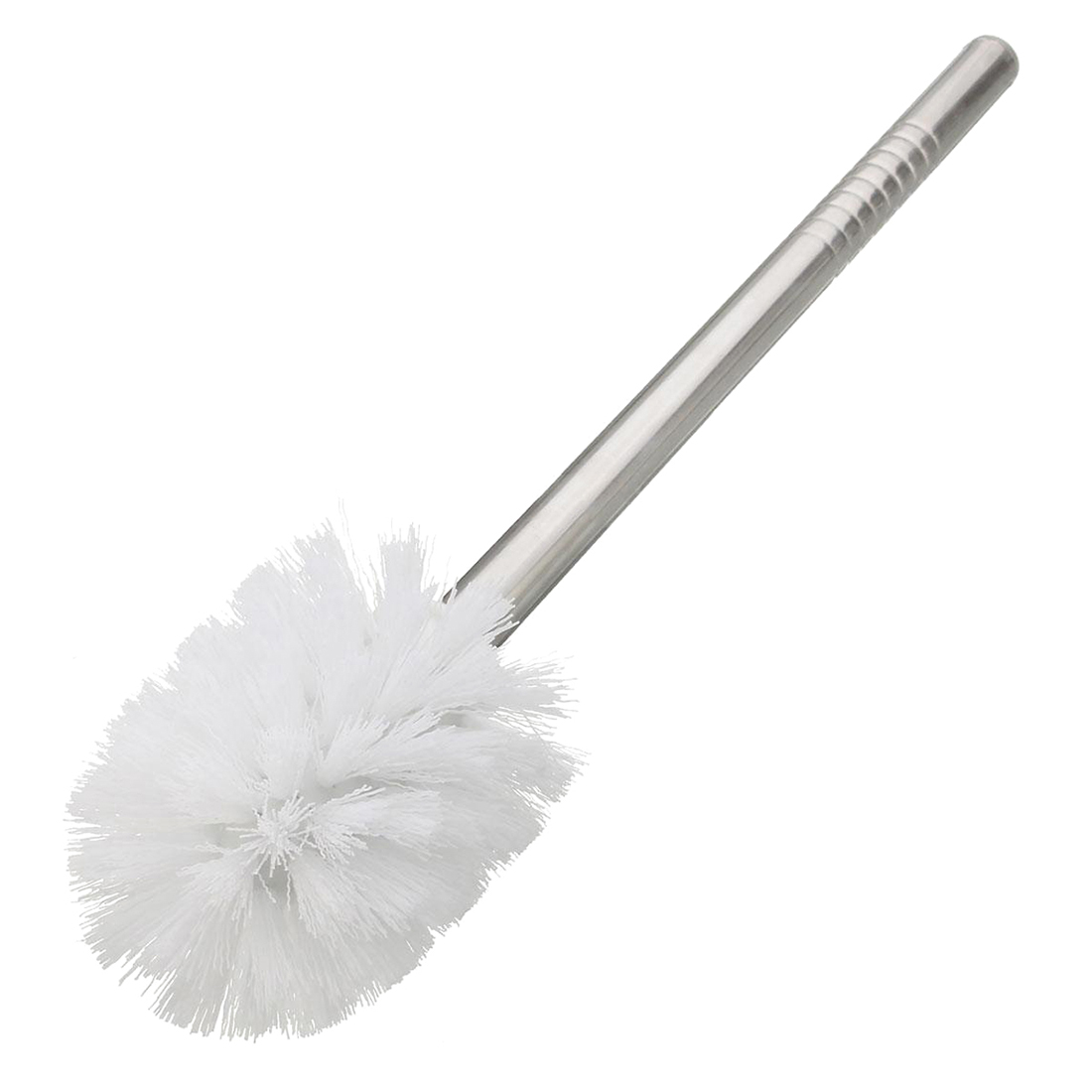 CNIM Hot Chrome Round Wall Mounted Toilet Brush and Frosted Glass Toilet Brush Holder