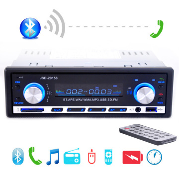 2019 New 12V Car Stereo FM Radio MP3 Audio Player Support Bluetooth Phone with USB/SD MMC Port Car Electronics In-Dash 1 DIN