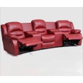 living room sofa Recliner Sofa, real cow Genuine Leather Sofa, Cinema theater sofa home furniture 3 seater chaise bed couch