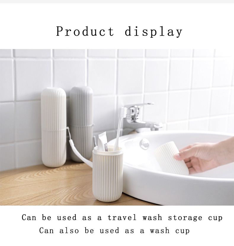 Portable travel toothbrush box set wash cup with lid toothpaste toothbrush toothbrush storage box mouthwash cup
