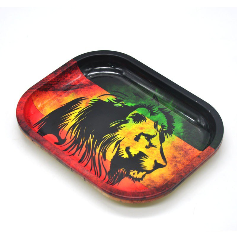 Metal Tobacco Tray Weed Herb Spice Rolling Storage Tray for Smoking Weed Herb Grinder Cigarette Container Tray Z