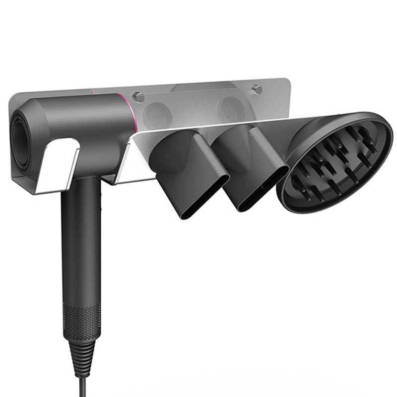 Hair Dryer Wall Mount Holder Aluminum Alloy Bracket Holder for Dyson Supersonic Hair Dryer