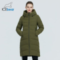 icebear 2020 winter long coat Ladies classic high-quality parka fashion jacket Hooded women's clothing GWD20101I