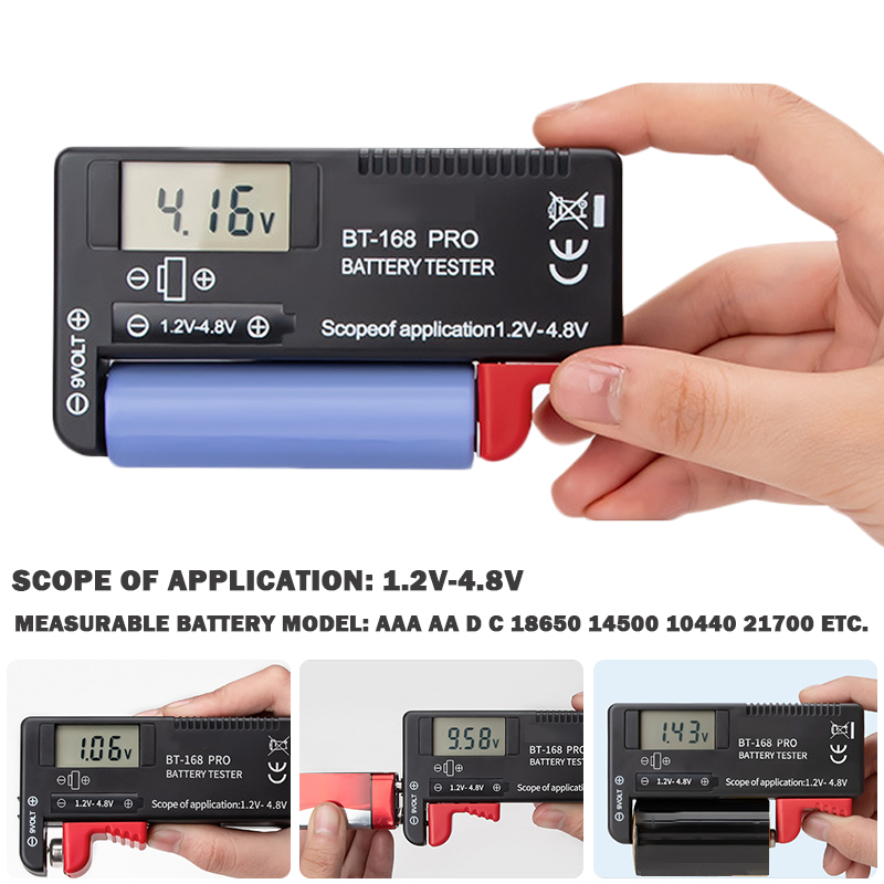 BT-168 PRO High-precision Lithium Battery Capacity Tester Digital Display Battery Tester Measuring Instrument Display Checker