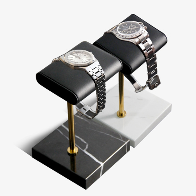 Marble Watch Bracelet Bracelet Display Stand Black PU Leather Jewelry Stand Watch Stand Watch Placement Jewelry Stand