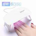 2color 6W Nail Dryer Machine UV LED Lamp Portable Micro USB Lamp For Drying Gel Nail UV Gel Varnish Dryer Nail Art Manicure Tool