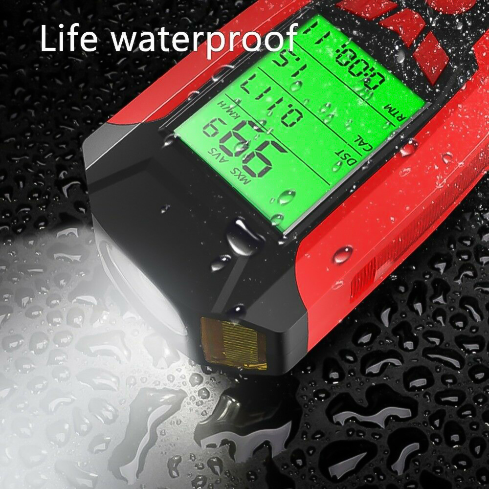 3 in 1 Bike Front Light USB Bicycle Flashlight 5 LED Bicycle Computer/Horn Waterproof Headlight Odometer Riding Accessories