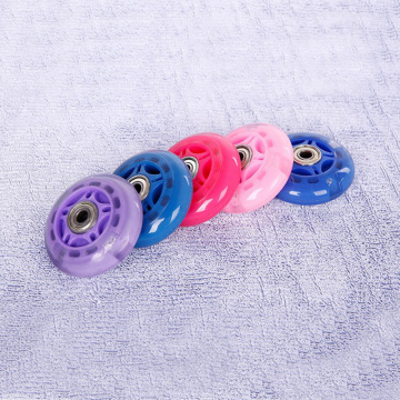 8PCS 70mm High Elasticity Rollerskates Flashing Roller for Adults Kids Quad Inline Roller Skates Shoes