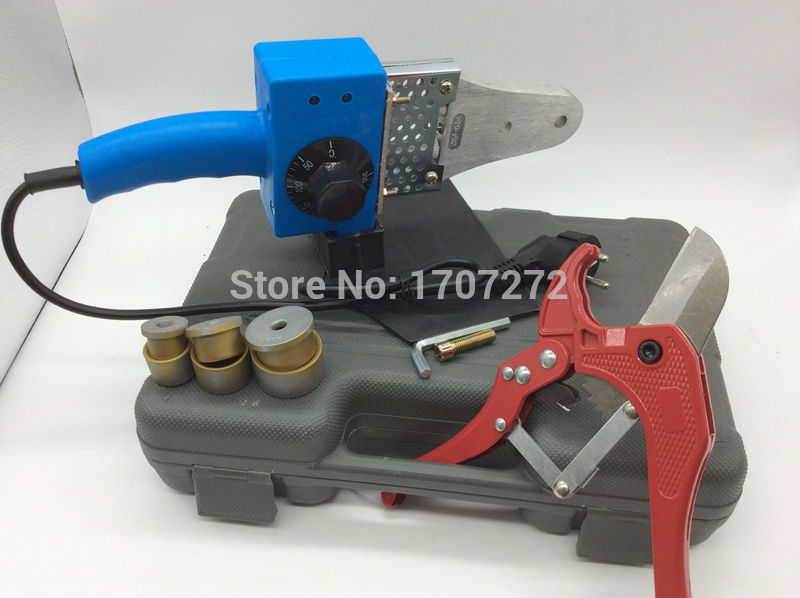 Free Shipping Temperature controled PPR Welding Machine, plastic pipe welding machine with a ppr cutter AC 220V 600W 20-32mm