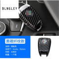 NEW 3D Black carbon fiber style colorful ABS car Key Case for Alfa romeo giulia Stelvio 2017 2018 car accessories