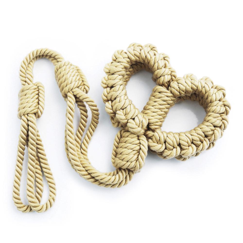 Thierry soft Polyester bondage rope slave bondage soft handcuffs leash sling fetish restraint Sex toys for couples adult game