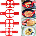 Egg Pancake Ring Nonstick Pancake Maker Mold Silicone Egg Cooker fried egg shaper Omelet Moulds for Kitchen Baking Accessories