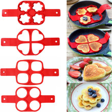 Egg Pancake Ring Nonstick Pancake Maker Mold Silicone Egg Cooker fried egg shaper Omelet Moulds for Kitchen Baking Accessories