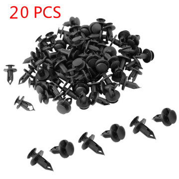 20 PCS 8mm Car Hole Plastic Rivets Fastener Fender Bumper Push Pin Clips HOT! Car hook Car stuff