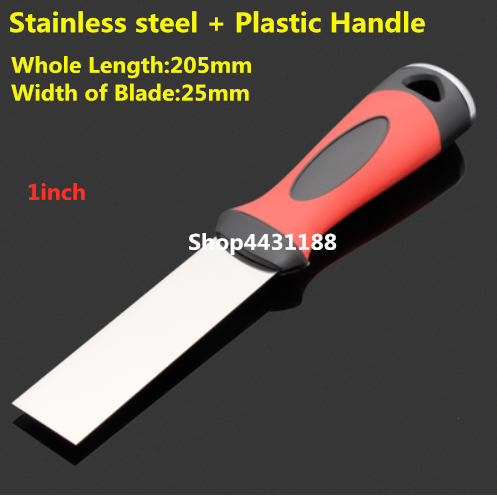 1-4" Drywall Putty Knife Construction Tools Stainless Steel Mirror Polish Blade Putty Knife Paint Scraper Practical Gadget