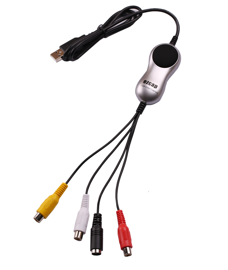 USB 2.0 to RCA Composite S-Video TV VHS DVD 8MM Camcorder TAP Cassette Audio Video Capture Converter PC Windows Win7/8/10 64bit